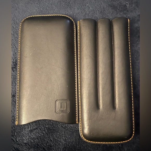 Dunhill 3 Cigar Leather Case - Picture 4 of 6